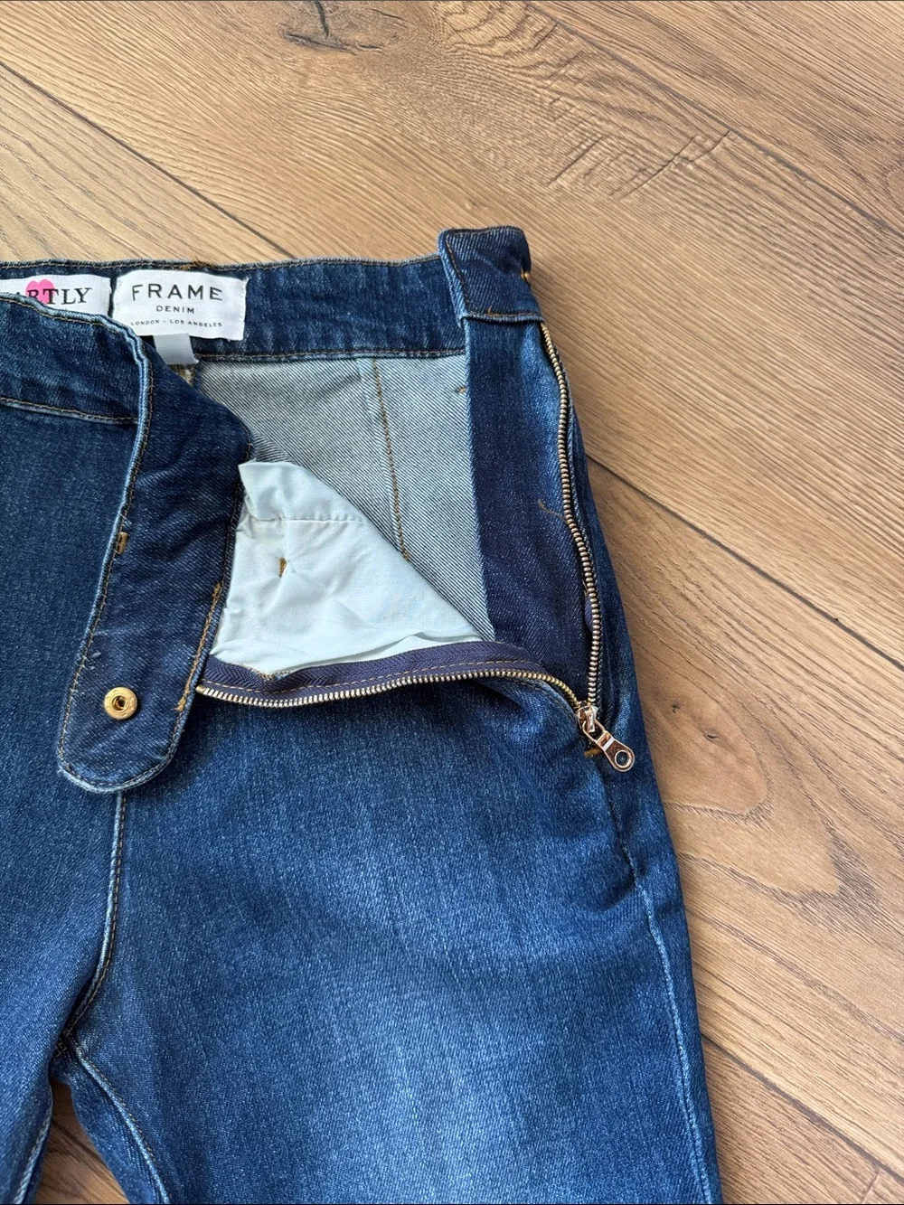 Frame Denim Women’s capris Dark blue High waisted - Picture 3 of 7